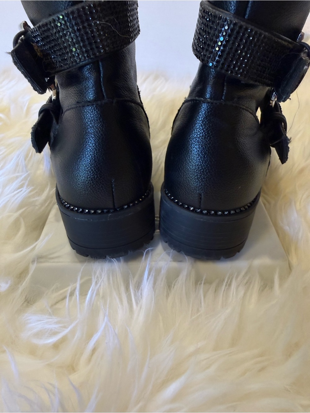 Kids Studded Buckle Ankle Boots - Picture 5 of 7